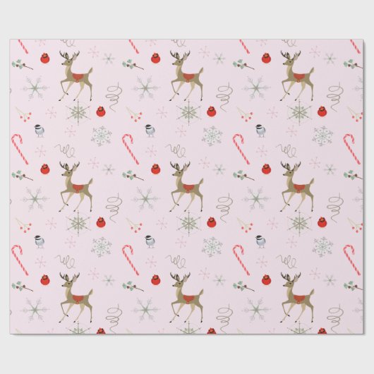 Middelste eeuw Modern | cichorei en schattige vlek Cadeaupapier (Vlak)