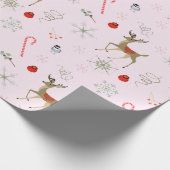 Middelste eeuw Modern | cichorei en schattige vlek Cadeaupapier (Hoek)