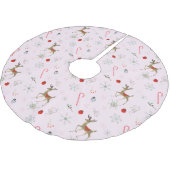 Middelste eeuw Modern | cichorei en schattige vlek Kerstboom Rok (Gekanteld)