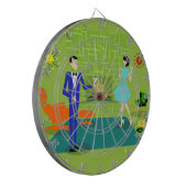 Middelste eeuw Modern Couple Dart Board Dartbord (Voorkant Links)