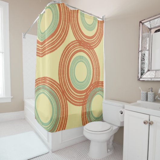 Middelste eeuw Modern Douchegordijn (In situ)