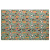 Middelste eeuw Modern | Fifties Style Flowers Stof (Fat Quarter)