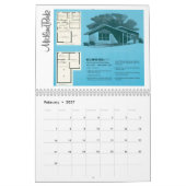 Middelste eeuw Modern Kalender (Feb 2027)