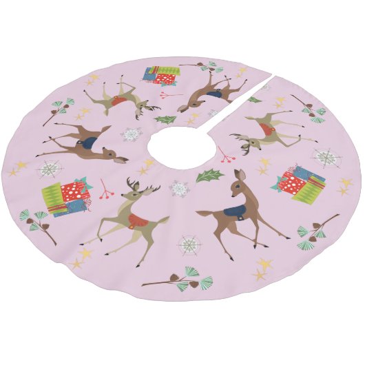 Middelste eeuw Modern | Kerstpresentator Retrororo Kerstboom Rok (Gekanteld)