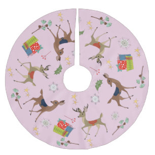 Middelste eeuw Modern Kerstpresentator Retrororo Kerstboom Rok