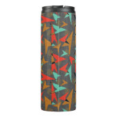 Middelste eeuw Modern | Nucleaire pijlen en Stippe Thermosbeker (Achterkant)