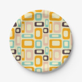 Middelste eeuw Modern Papieren Bordje (Voorkant)