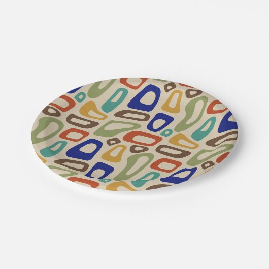 Middelste eeuw Modern Papieren Bordje (Gekanteld)