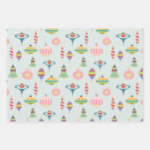 Middelste eeuw Modern | Retro Pink 1950's atoomtij Inpakpapier Vel (Voorkant 3)