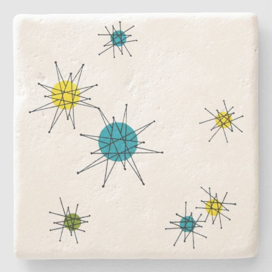 Middelste eeuw Modern Stenen Onderzetter (Voorkant)