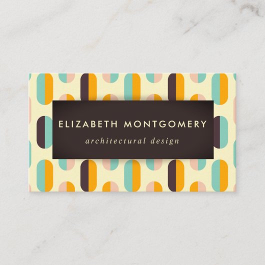 Middelste eeuw Modern Visitekaartje (Voorkant)