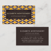 Middelste eeuw Modern Visitekaartje (Voorkant / Achterkant)