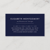 Middelste eeuw Modern Visitekaartje (Achterkant)