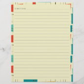 Middelste eeuw Moderne Blauwgroen groene aangepast Flyer (Achterkant)