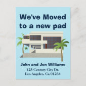 Middelste eeuw Moderne Nieuwe Thuis Aankondigingskaart (Voorkant)