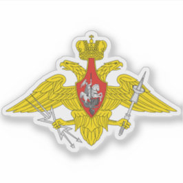 Middelste embleem van de Russische Ruimtevaarttroe Sticker
