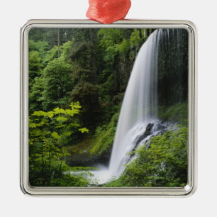Middelste Noord-waterval, Silver Falls State Park, Metalen Ornament