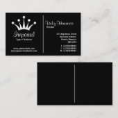 Middelste regel (Kroon) - Zwart (goud) Visitekaartje (Voorkant / Achterkant)