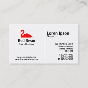 Middelste regel - Swan 02 Visitekaartje