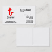 Middelste regel - Zeemeermin Visitekaartje (Voorkant / Achterkant)