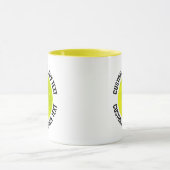 Middelste tekst GEEL Combo 11oz Aangepaste Pickleb Mok (Midden)