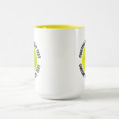 Middelste Text GEEL Combo 15oz Aangepaste Pickleba Mok (Midden)