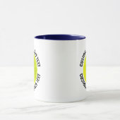 Middelste Text NAVY BLAUW Combinatie 11oz Aangepas Mok (Midden)