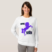 Middelste Zus Paarse Pony Fokken T-shirt (Voorkant volledig)