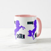 Middelste Zus Paarse Pony Fokkerij Mok (Voorkant rechts)