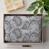 Middeltuin Gegraveerd Bloemendamask Tissuepapier (Geschenk)
