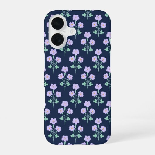 Middeltuin Moody Botanische Bloem iPhone 16 Hoesje (Achterkant)