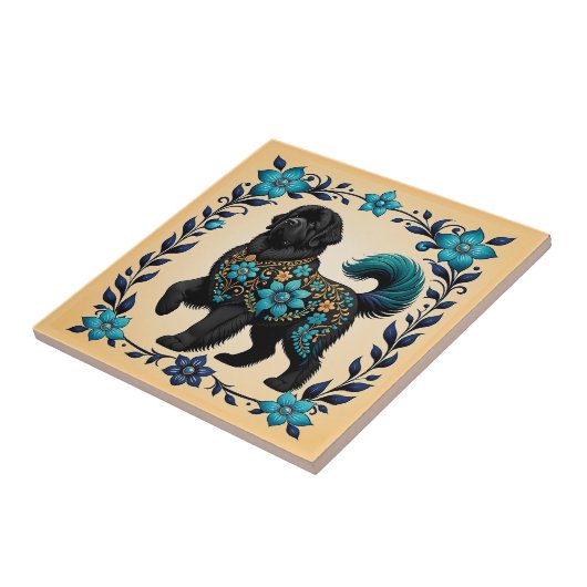 Middeltuin Newfie Tegeltje (Zijkant)