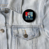 Middelvinger Biden Harris Republikeins Amerikaans Ronde Button 5,7 Cm (In situ)