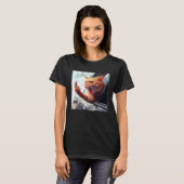 Middelvinger Boze Rijkat T-shirt (Voorkant volledig)