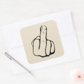 Middelvinger Comical Sticker (Envelop)