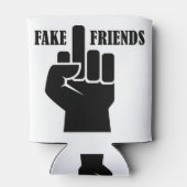 Middelvinger Fake Friends Blikjeskoeler (Achterkant)