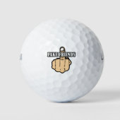 Middelvinger Fake Friends Golfballen (Voorkant)