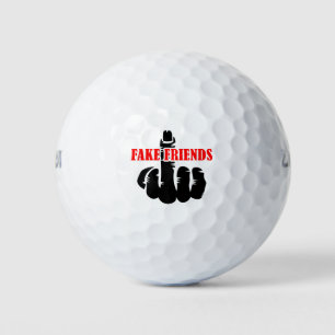Middelvinger Fake Friends Golfballen