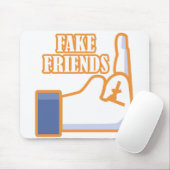 Middelvinger Fake Friends Muismat (Met muis)