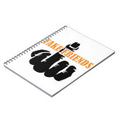 Middelvinger Fake Friends Notitieboek (Linkerzijde)