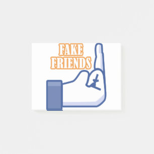 Middelvinger Fake Friends Post-it® Notes