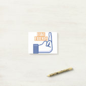 Middelvinger Fake Friends Post-it® Notes (Op bureau)