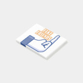 Middelvinger Fake Friends Post-it® Notes (Schuin)