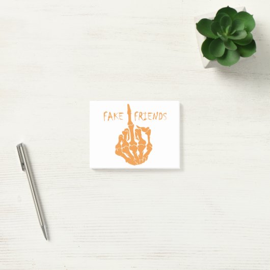 Middelvinger Fake Friends Post-it® Notes (Kantoor)