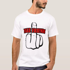 Middelvinger Fake Friends T-shirt