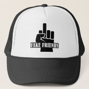 Middelvinger Fake Friends Trucker Pet
