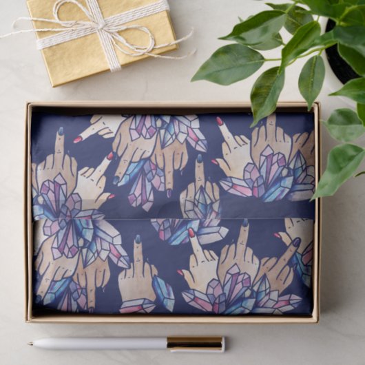 middelvinger feministische heks tissuepapier (Geschenk)