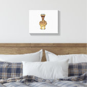 Middelvinger Giraffe Grappig Offensief Onbeleefd S Canvas Afdruk (Insitu (Slaapkamer))