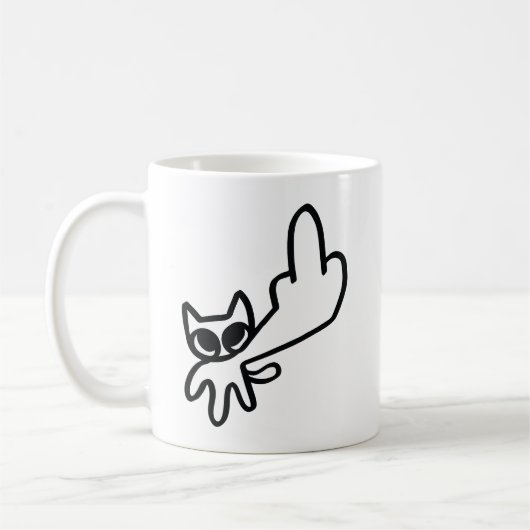 Middelvinger Meme Koffiemok (Links)