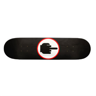 middelvinger persoonlijk skateboard